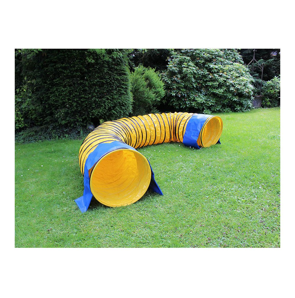 VABIONO Agility-Tunnel Profi-Ausführung 360° mit Stützsandsäcken FCI-Standard L=5m Ø60cm, Witterungsbeständig, kostenloser Versand