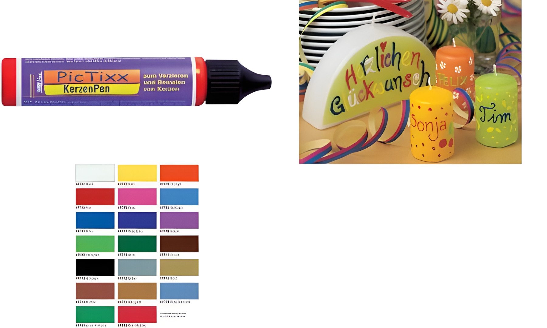 Kreul Malstift KREUL Candle Pen Schwarz 29 ml
