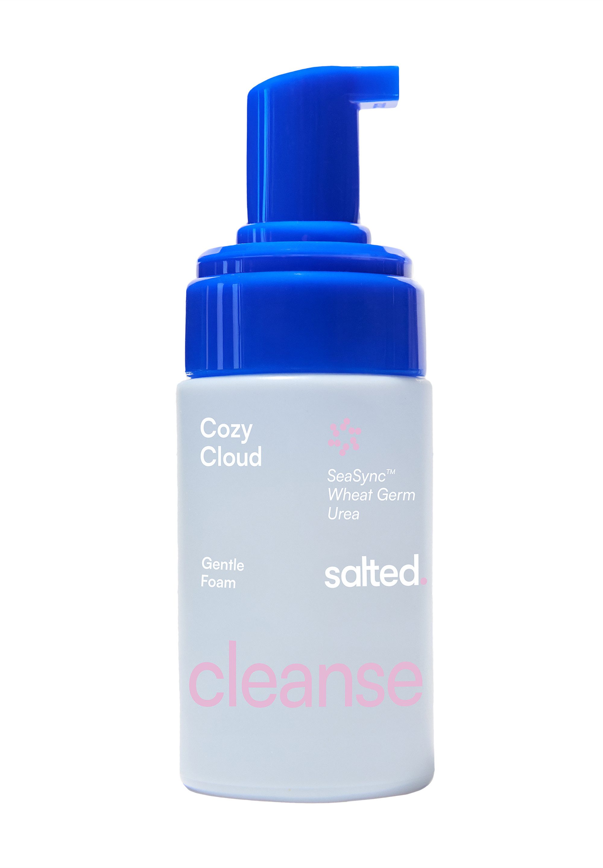 salted. Gesichts-Reinigungsschaum Milder Reinigungsschaum Cozy Cloud, Reinigungsschaum, frisches Hautbild, Urea