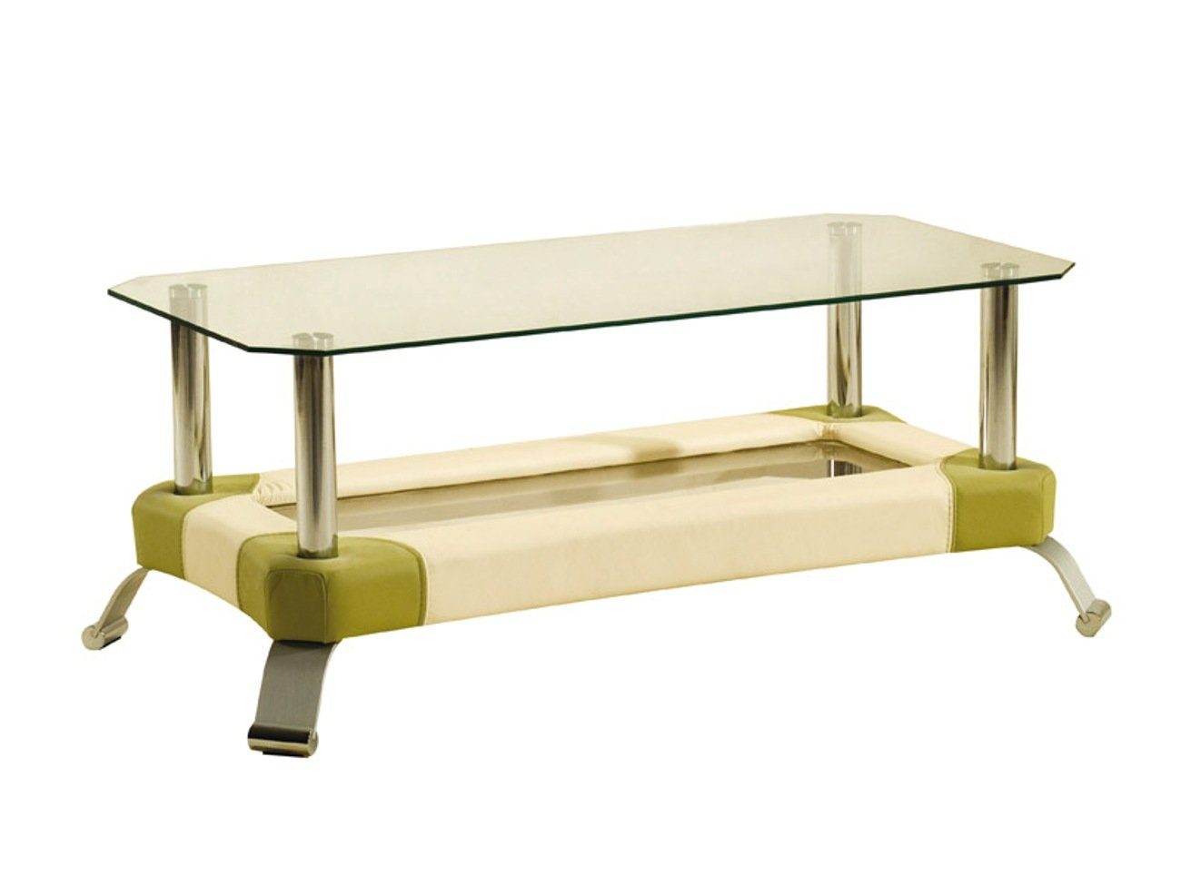 Design Polster Glastisch Couchtisch JVmoebel Tische Moderner Wohnzimmer Tisch Glastisch,