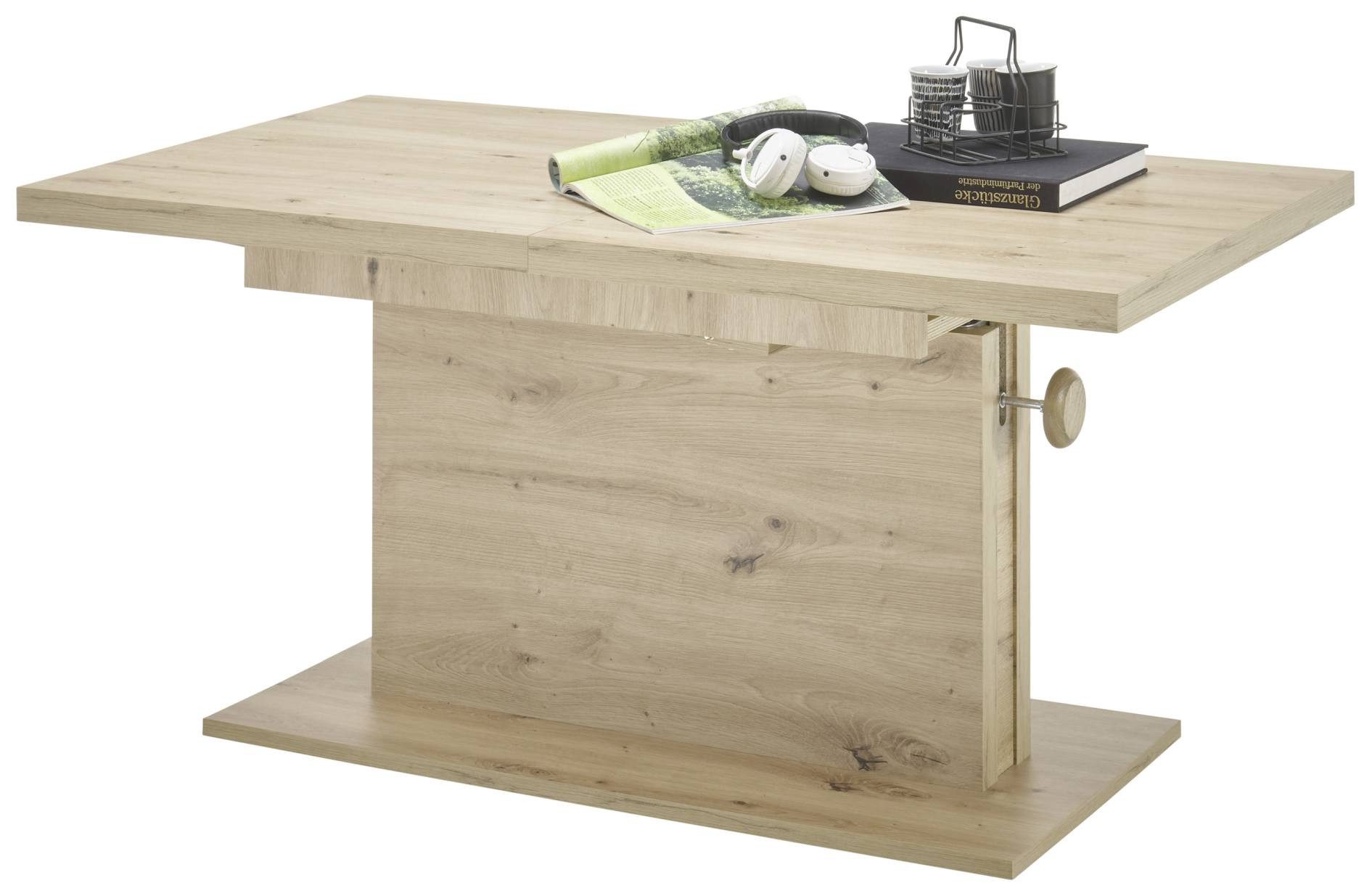 Bega Consult Couchtisch Couchtisch MONACO höhenverstellbar ausziehbar Optik: Artisan Eiche