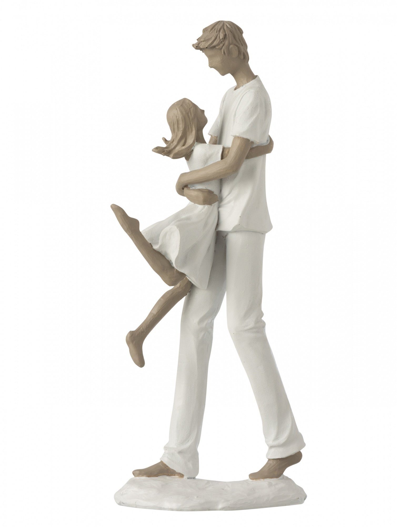 J-line Dekofigur J-Line Skulptur Vater mit Kind 35,5cm