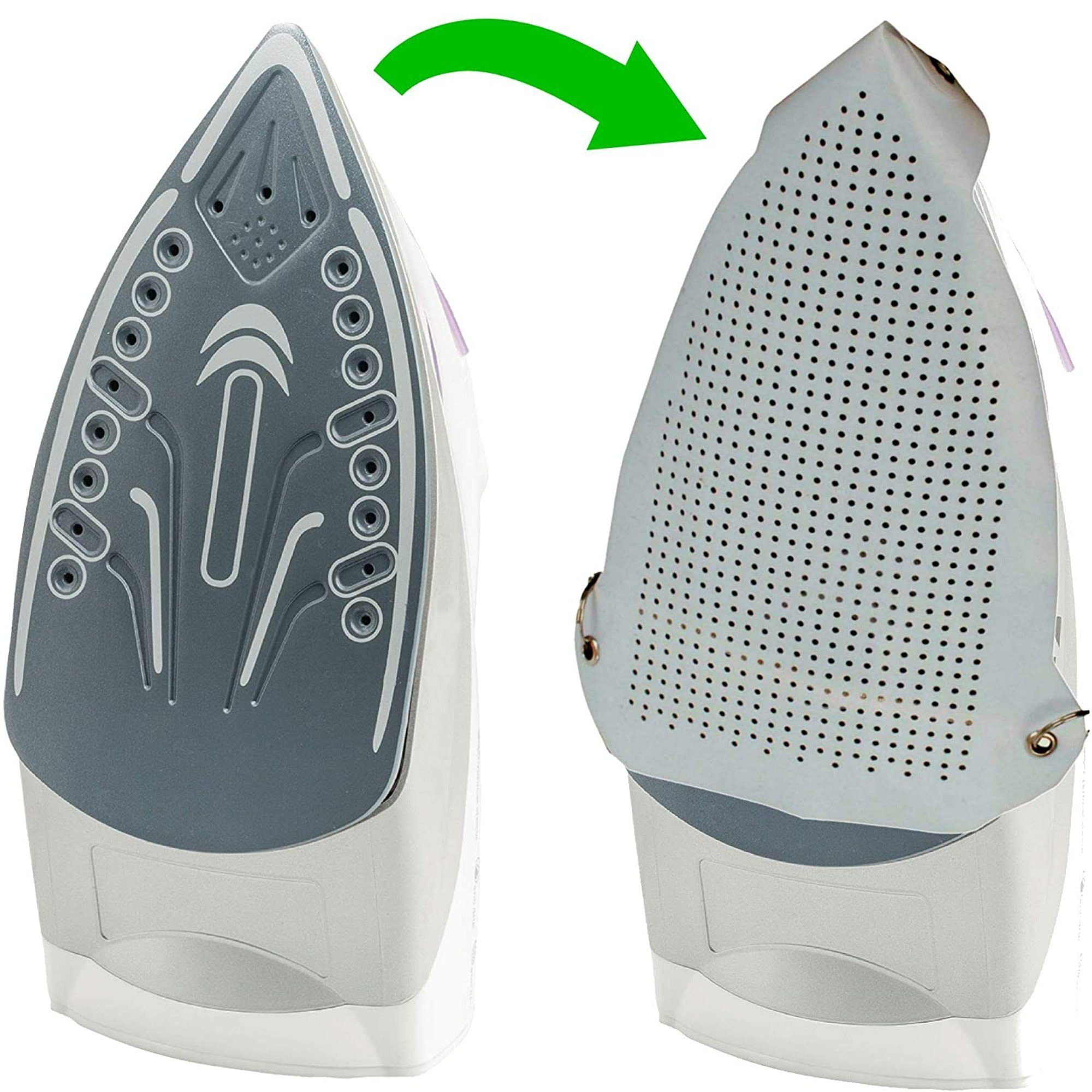 TronicXL Bügeleisenunterlage Teflon Bügeleisensohle Bügelsohle Bügeleisen Sohle Schuh Fuß Zubehör