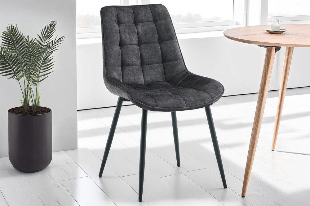 riess-ambiente Esszimmerstuhl ROADSTAR grau / schwarz günstig online kaufen