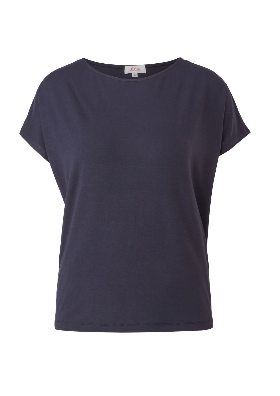 s.Oliver T-Shirt mit Markenlabel günstig online kaufen