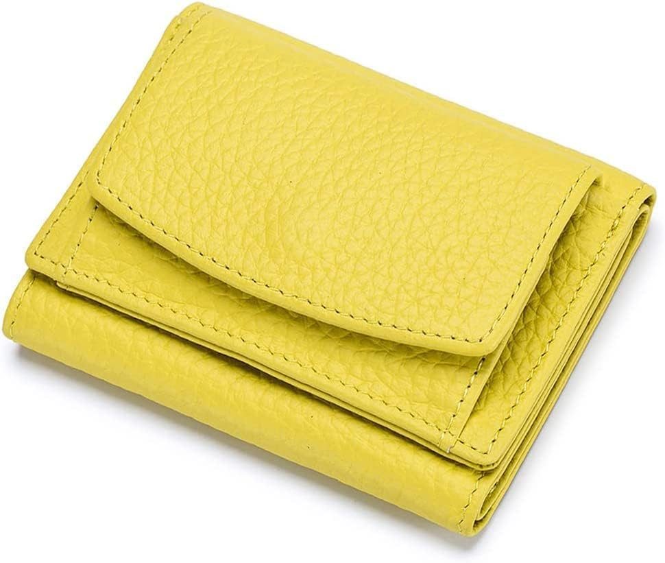 Cachito Mini Geldbörse Schlichte kleine Geldbörse aus Leder für Frauen (1-tlg), mit Kartenschlitz, RFID-Diebstahlschutzbürste, 10 x 7 x 3cm