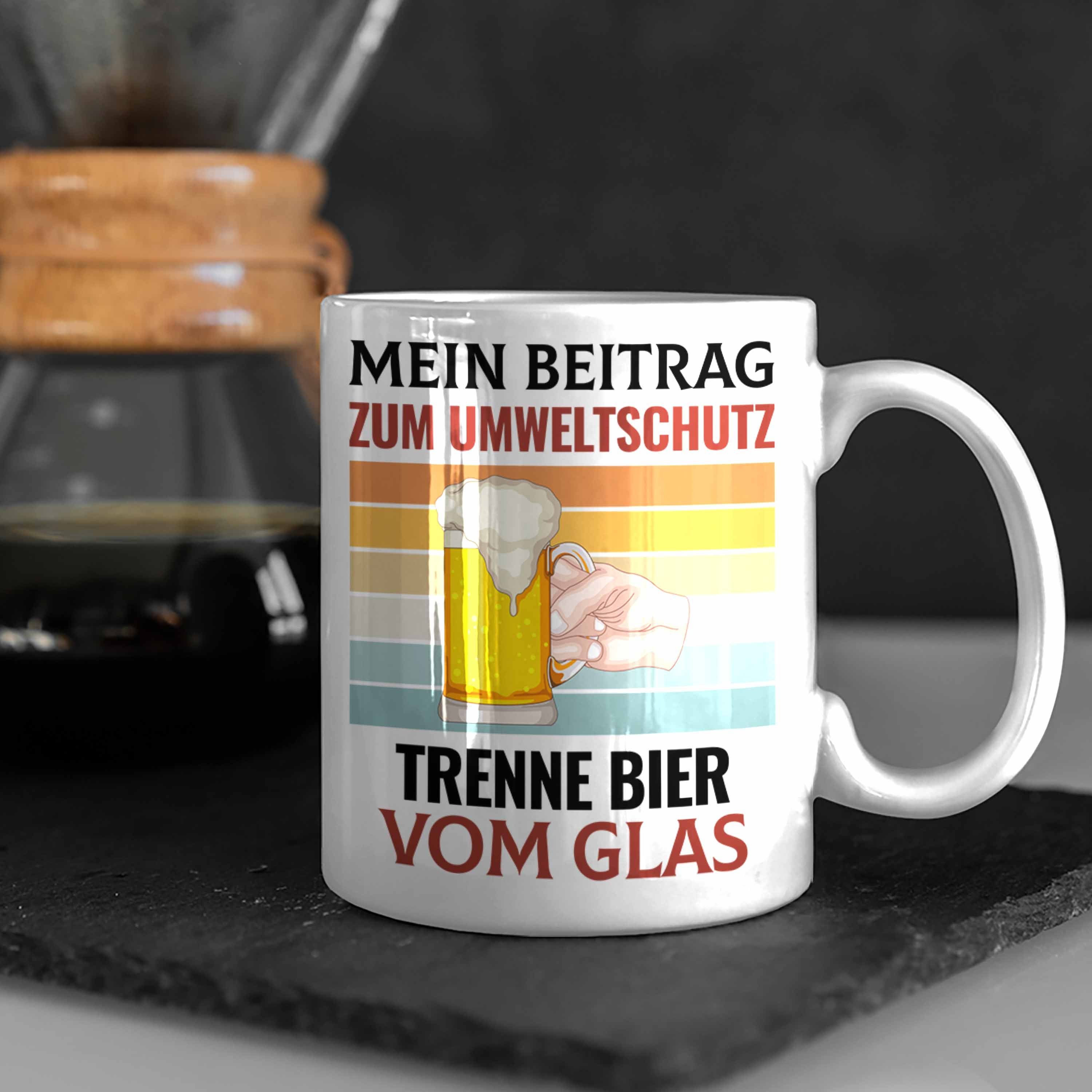 Tasse Saufen Vom Bier-Trinker Geschenkide Alkohol Trenne Tasse Ich Trendation Weiss Glas Bier