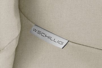 W.SCHILLIG 2-Sitzer sherry, Kopfstützenverstellung, Metallfüße in Schwarz, Breite 194 cm