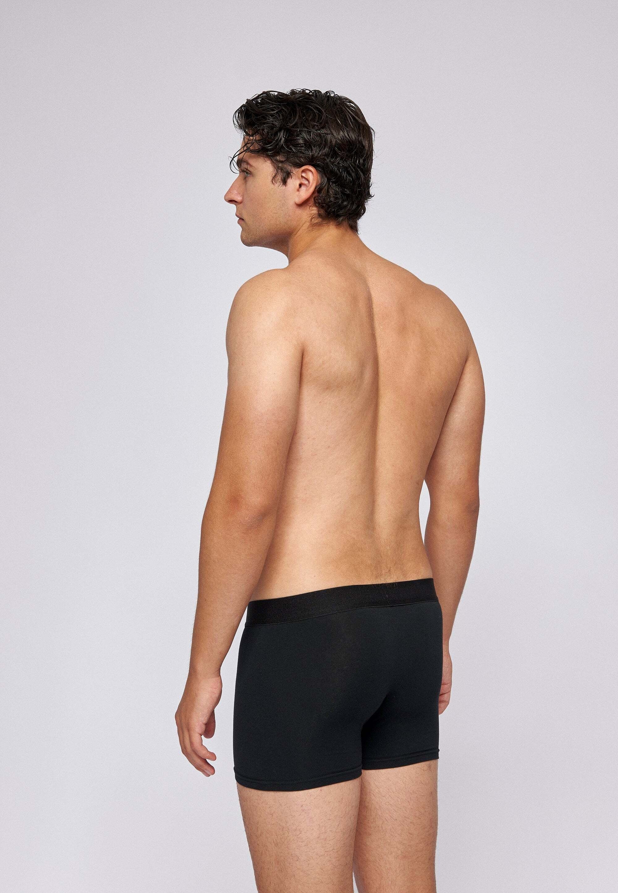 SNOCKS Boxershorts Enge Herren Unterhose aus Naturfaser-Viskose (3-St) besonders weich und angenehm auf der Haut