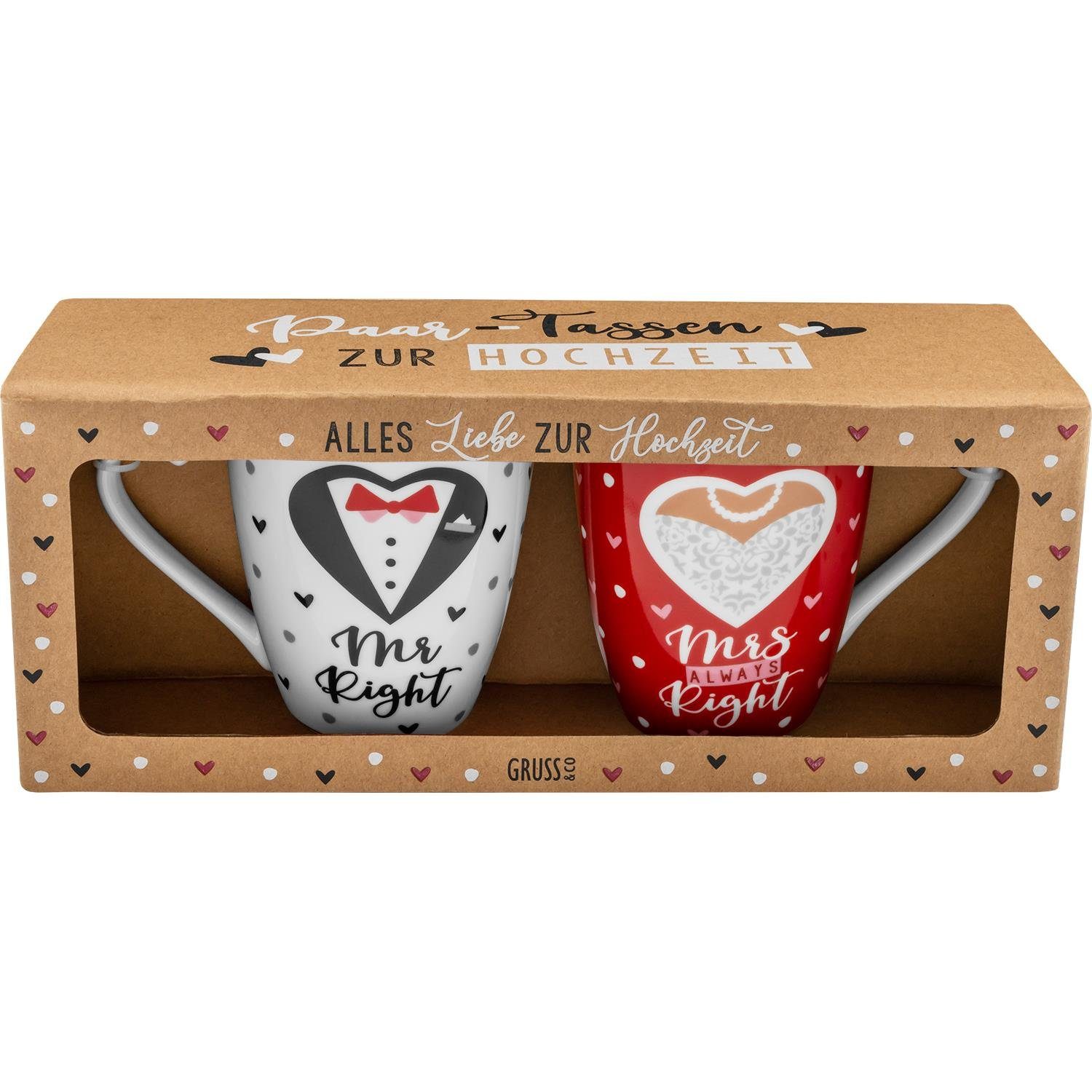 Sheepworld Tasse PaarTasse Becher Kaffeetassse Geschenk Hochzeit