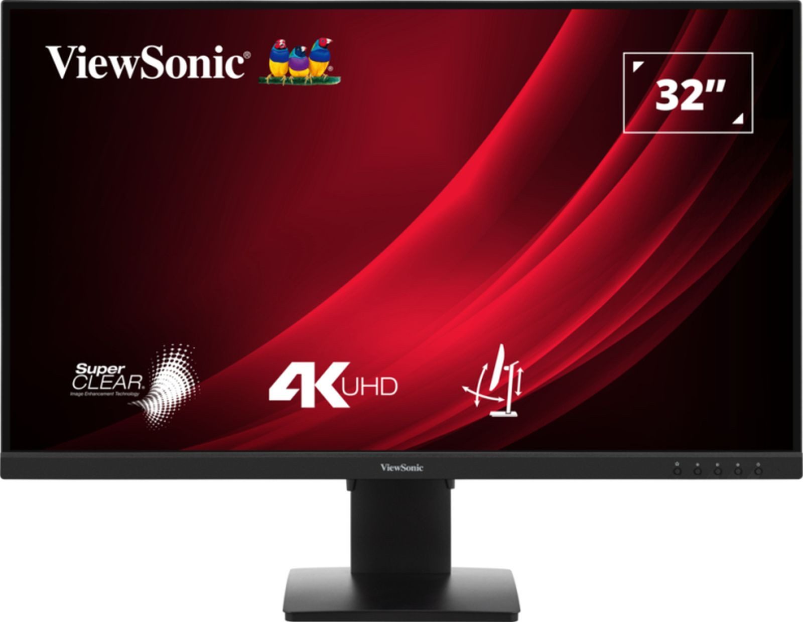 Viewsonic VG3208-4K 81,28cm 32Zoll VA 3840x2160 16:9 2xHDMI DP TFT-Monitor (3840 x 2160 px, 4K Ultra HD, 4 ms Reaktionszeit, 60 Hz, VA, Höhenverstellbar)