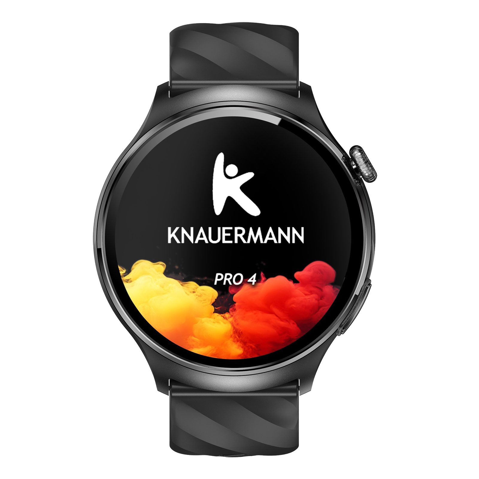 Knauermann PRO 4 (2026) Gesundheitsuhr mit Anruf & SOS Funktion Smartwatch, Bluetooth