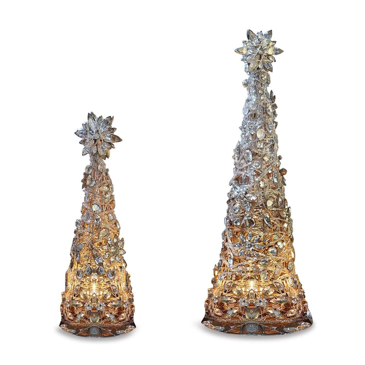 Weihnachtsfigur Dekobaum 2er Set Moroni antiksilber