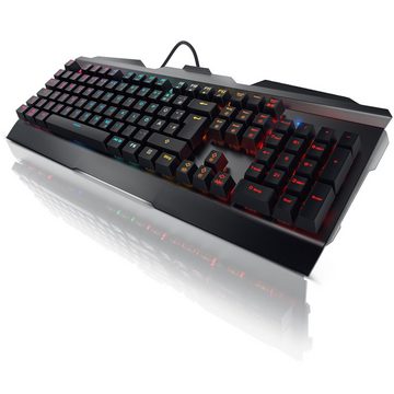 Titanwolf Gaming-Tastatur (mechanisch, Aluminium Gehäuse, RGB LED Beleuchtung - Invader)