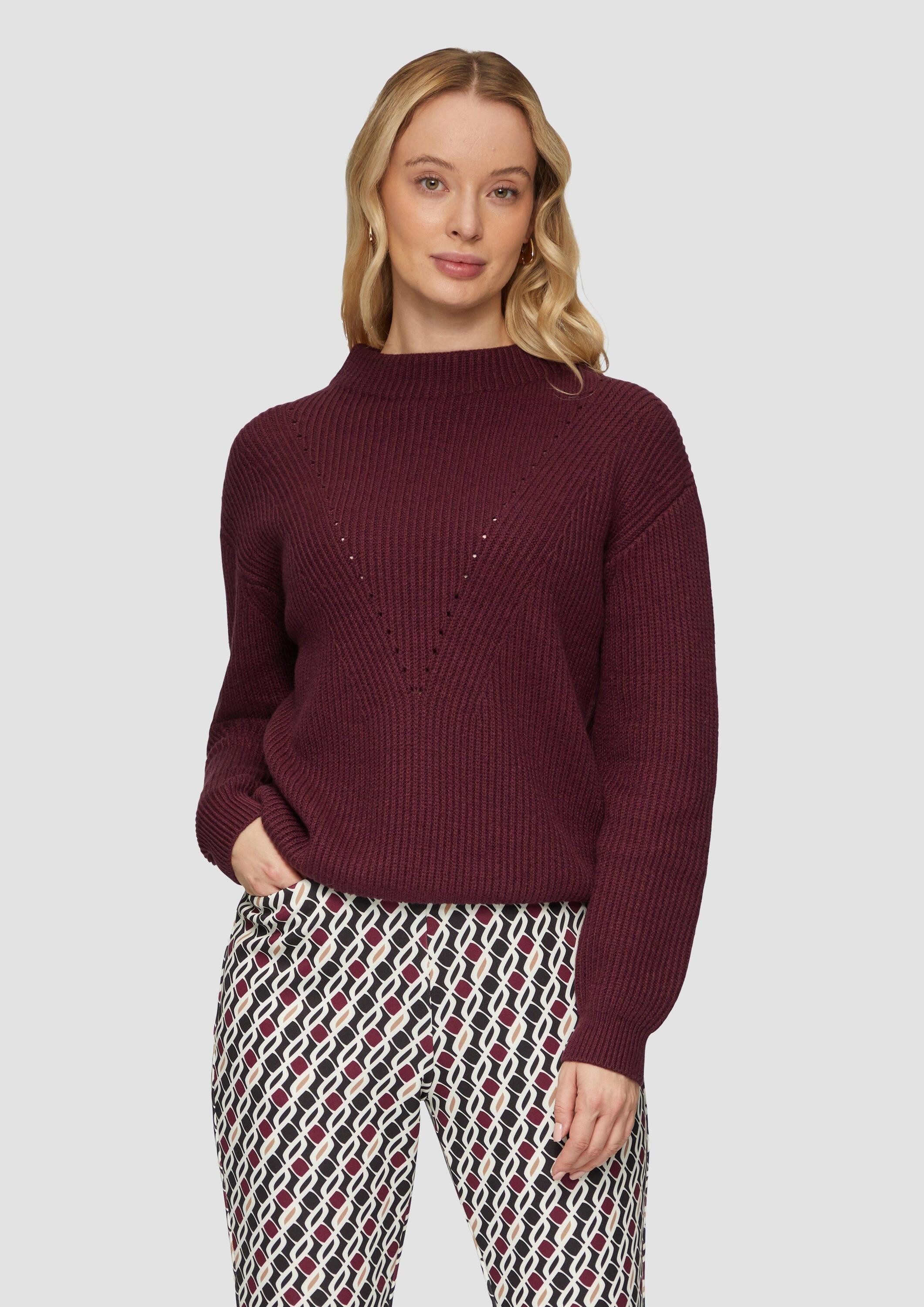 s.Oliver Longpullover Strickpullover Weicher Strickpullover im Relaxed Fit günstig online kaufen