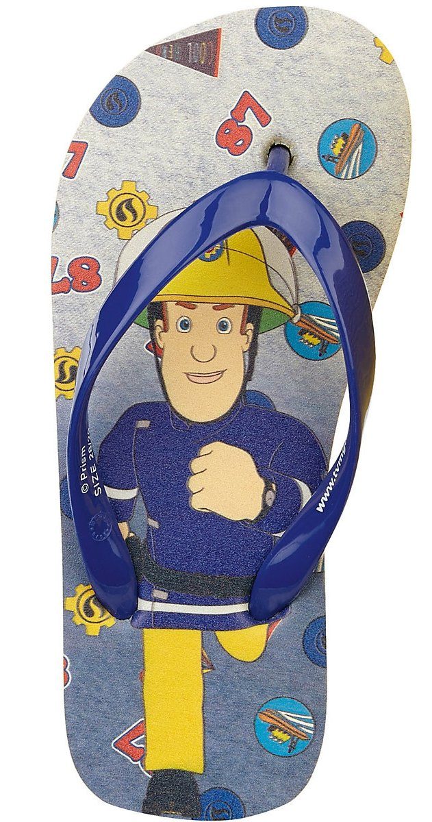 Feuerwehrmann Sam FEUERWEHRMANN SAM Sandalen Badeschuhe Kinder Schuhe Strand, Schwimmen, Urlaub, Gr.24/25 26/27 28/29 30/31 Zehentrenner