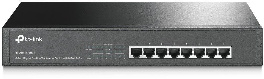 tp-link TL-SG1008MP 8-Port Gigabit PoE+ Switch Netzwerk-Switch