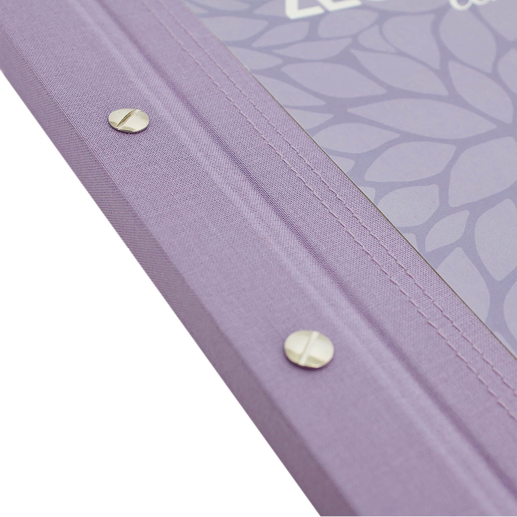 Roth Ideen Vokabelheft Zeugnismappe Pattern mit Buchschrauben -Lila Paradise- hell-lila