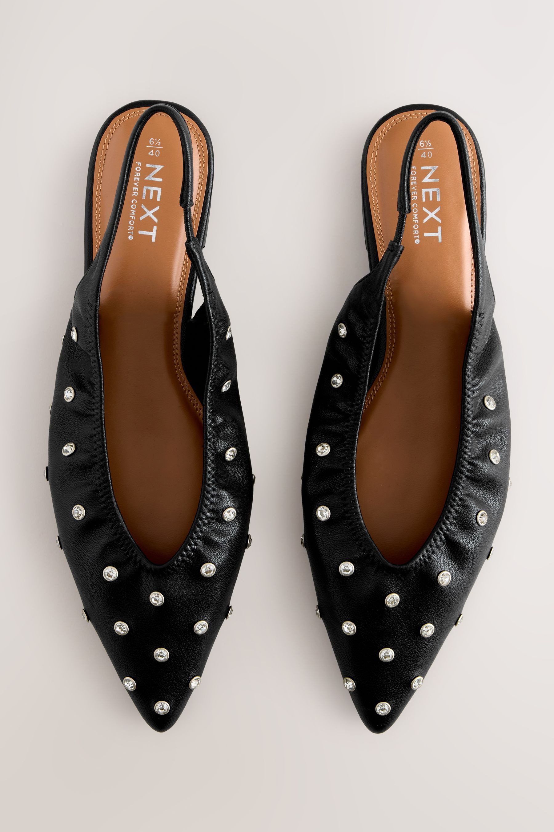 Next Forever Comfort® Nietenbesetze spitze Slingbacks Slingsandale (1-tlg)