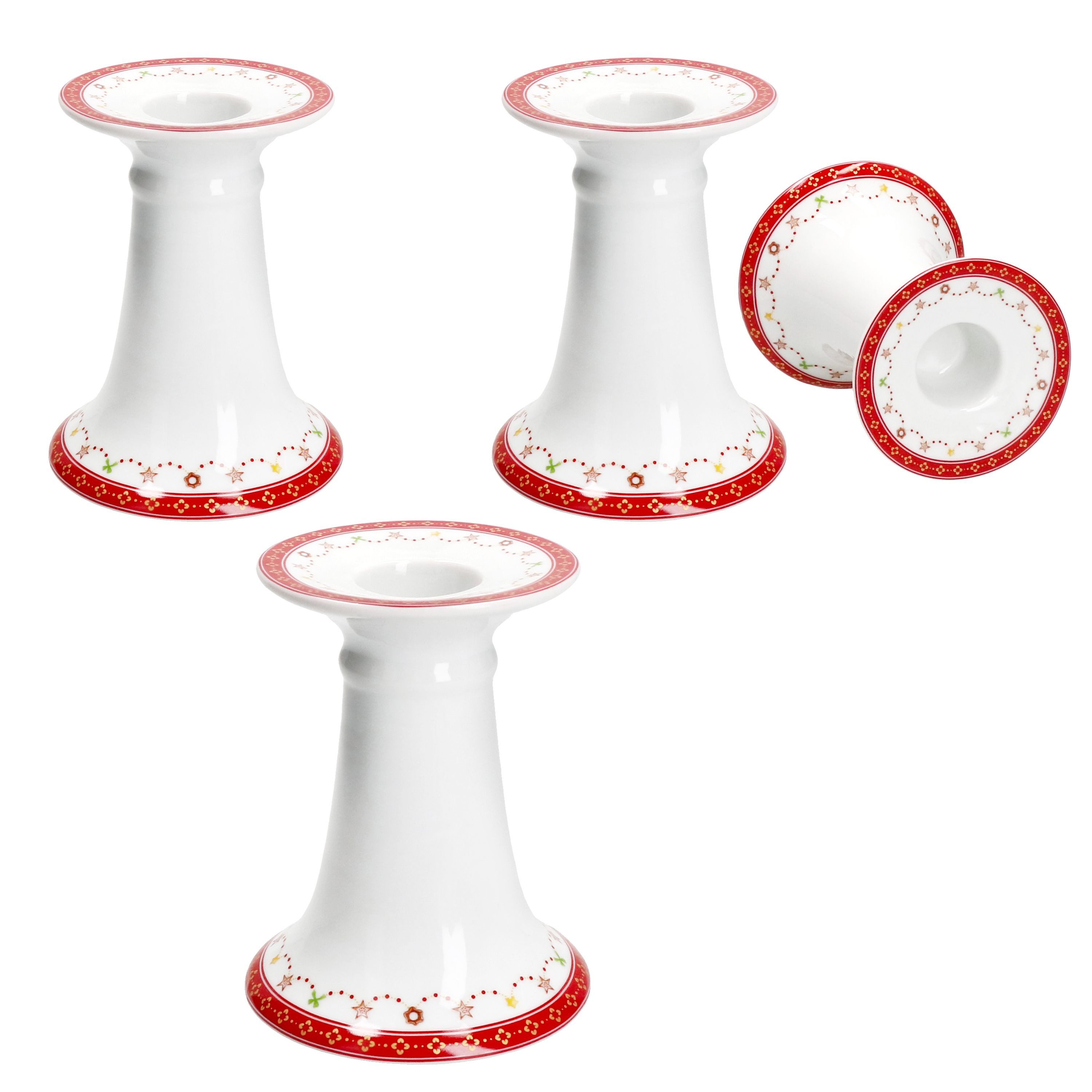 MamboCat Kerzenhalter 4x Kerzenhalter Weihnachtstraum Höhe 10,7cm Stabkerze günstig online kaufen