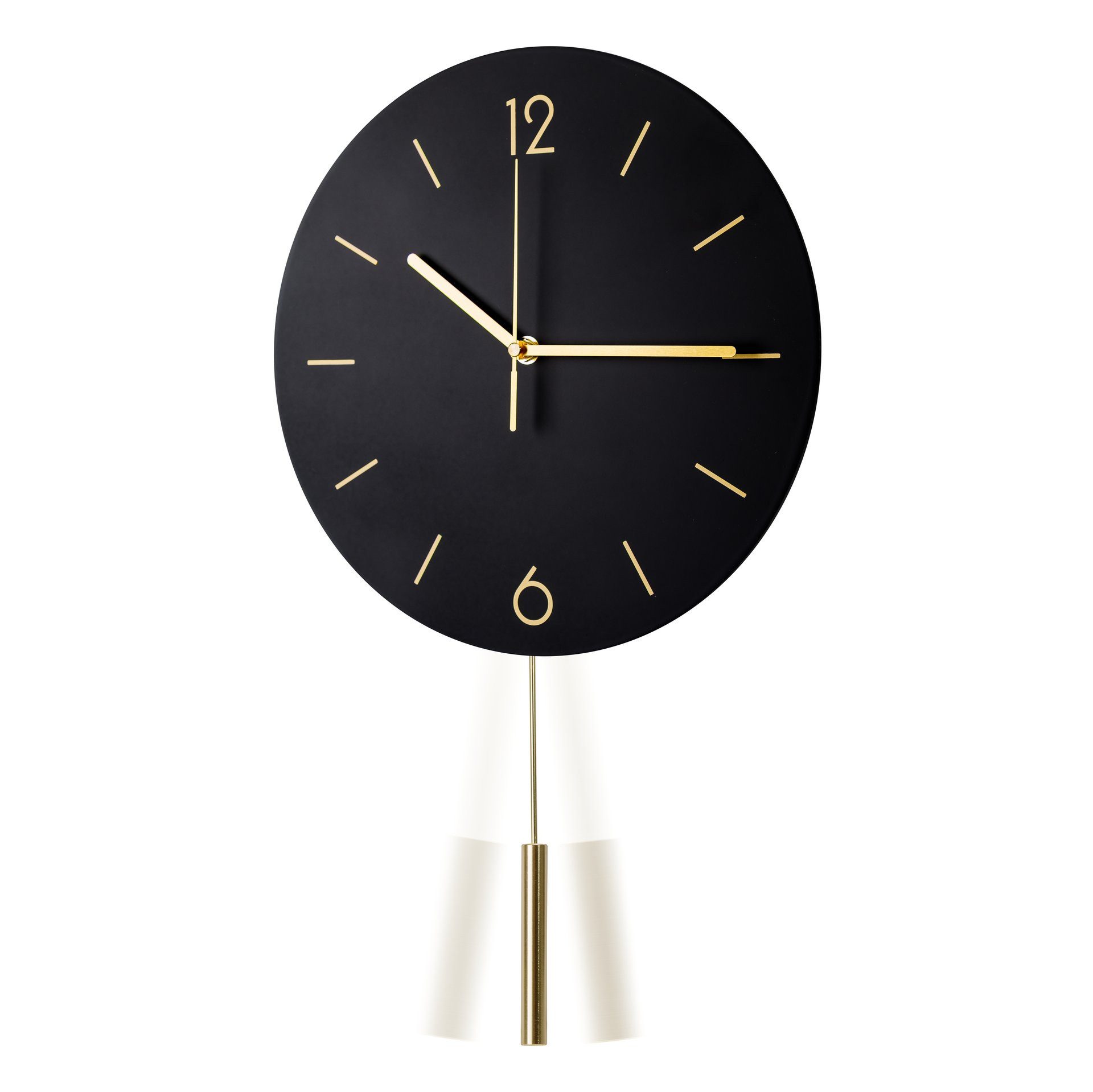 Platinet Wanduhr runde Wanduhr Dämmerung mit geräuschlosem Uhrwerk Quarzmechanismus