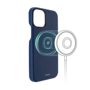 Hama Smartphone-Hülle Handyhülle für iPhone 13 mini Wireless Charging für Apple MagSafe, Wireless-Charging-kompatibel