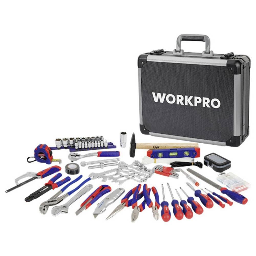 WorkPro Werkzeugset WP209100, im Koffer