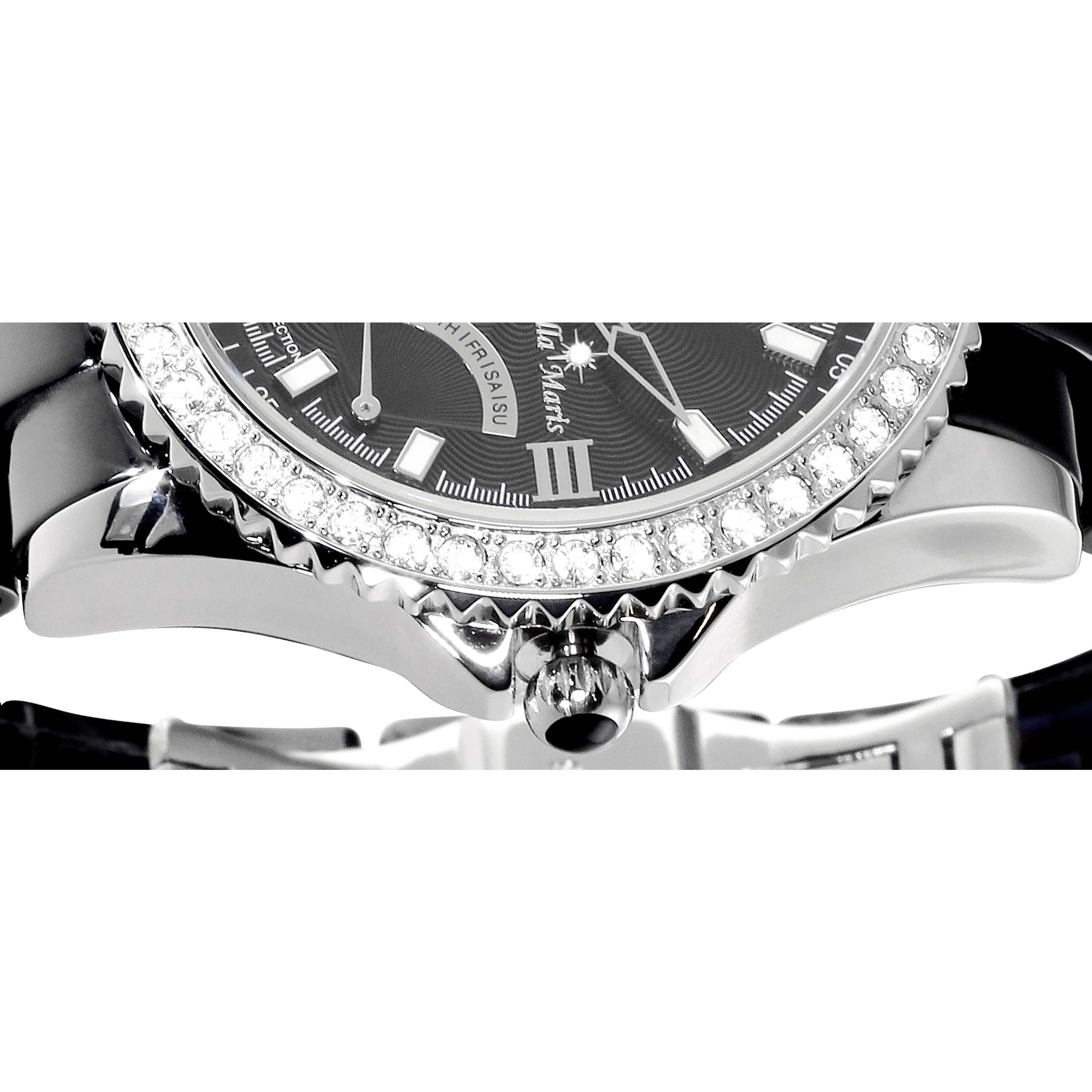 Stella Maris Diamanten mit 9 Damenuhr Premium und Keramikuhr 45 Swarovski