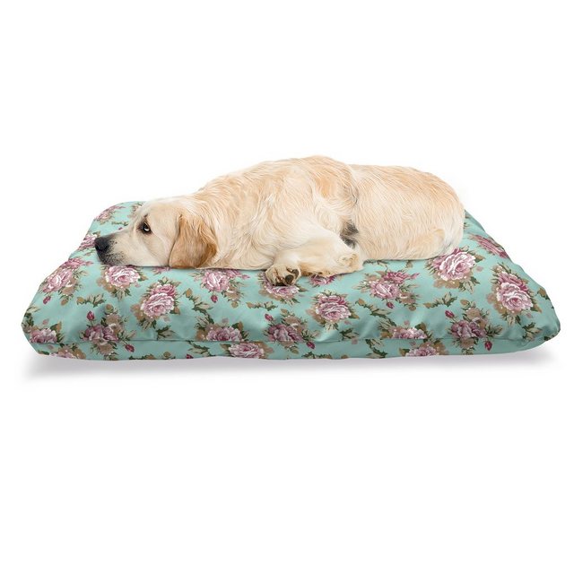 Abakuhaus Hundematratze “beissfestes Kissen für Hunde und Katzen mit abnehmbaren Bezug”, Pfingstrose Klassische Pastellton Blumen