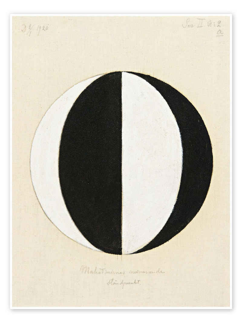 Posterlounge Poster Hilma af Klint, Der aktuelle Standpunkt des Mahatmas, Grafikdesign