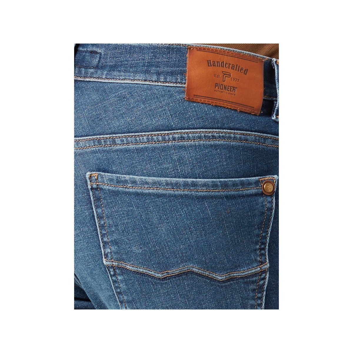 Jeans dunkel-blau Stoffhose Authentic Pioneer (1-tlg)