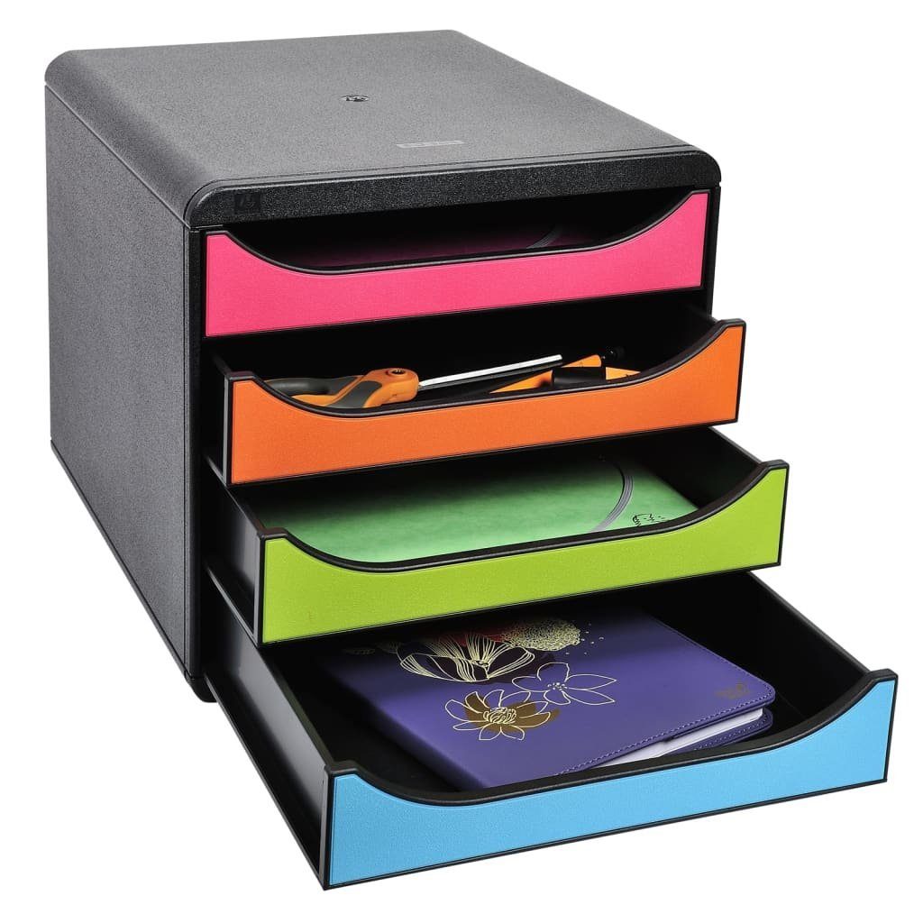 EXACOMPTA Schubladenbox Big-Box Schubladenbox mit Mehrfarbig Laden Harlequin 1 4