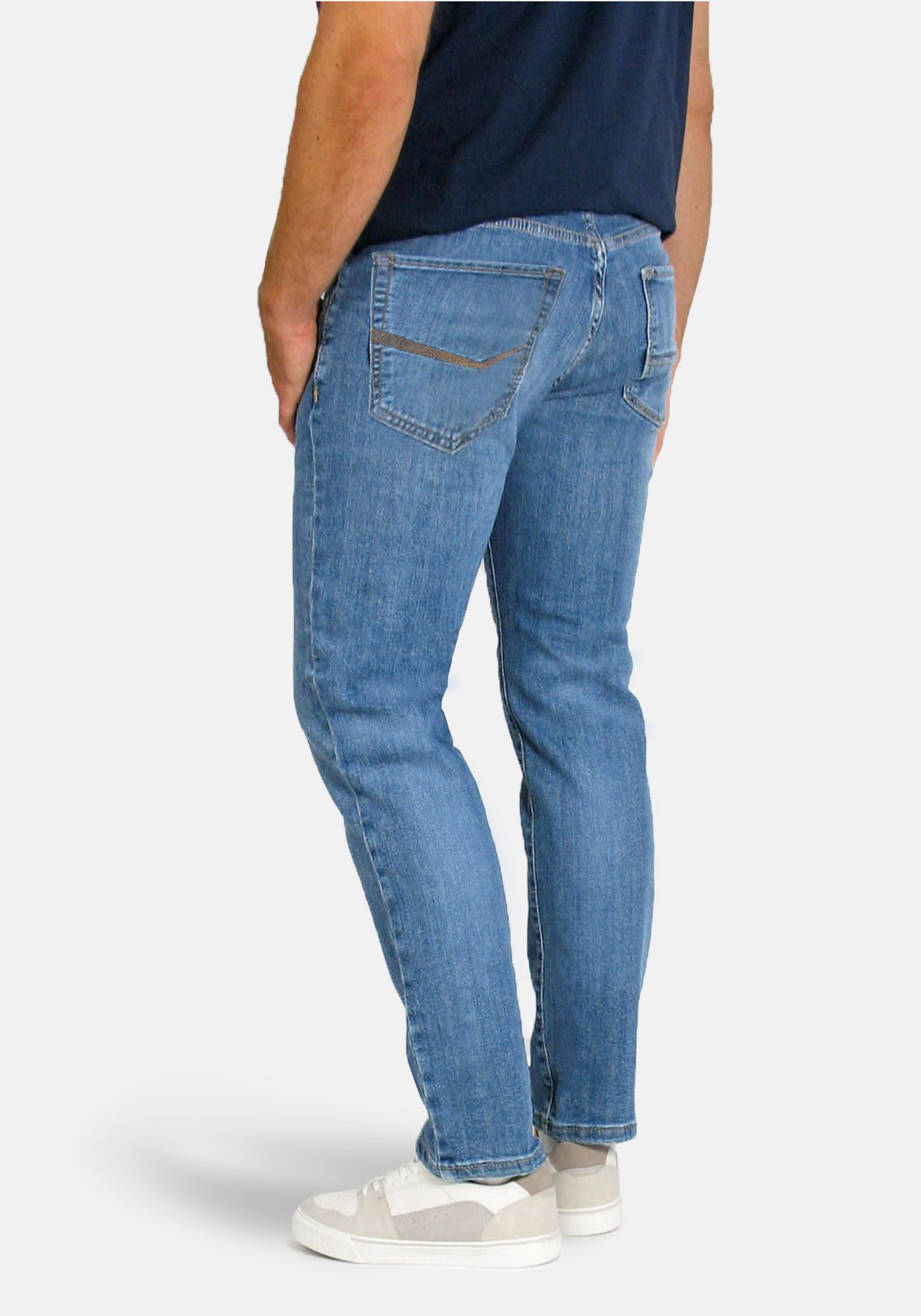 Pierre Cardin 5-Pocket-Jeans Lyon - Tapered Fit robuster Denim mit Stretch günstig online kaufen