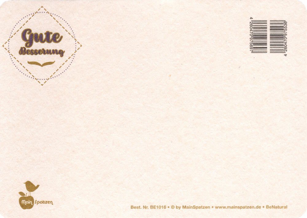 Thumbnail - Postkarte Papp-Postkarte "Gute Besserung"
