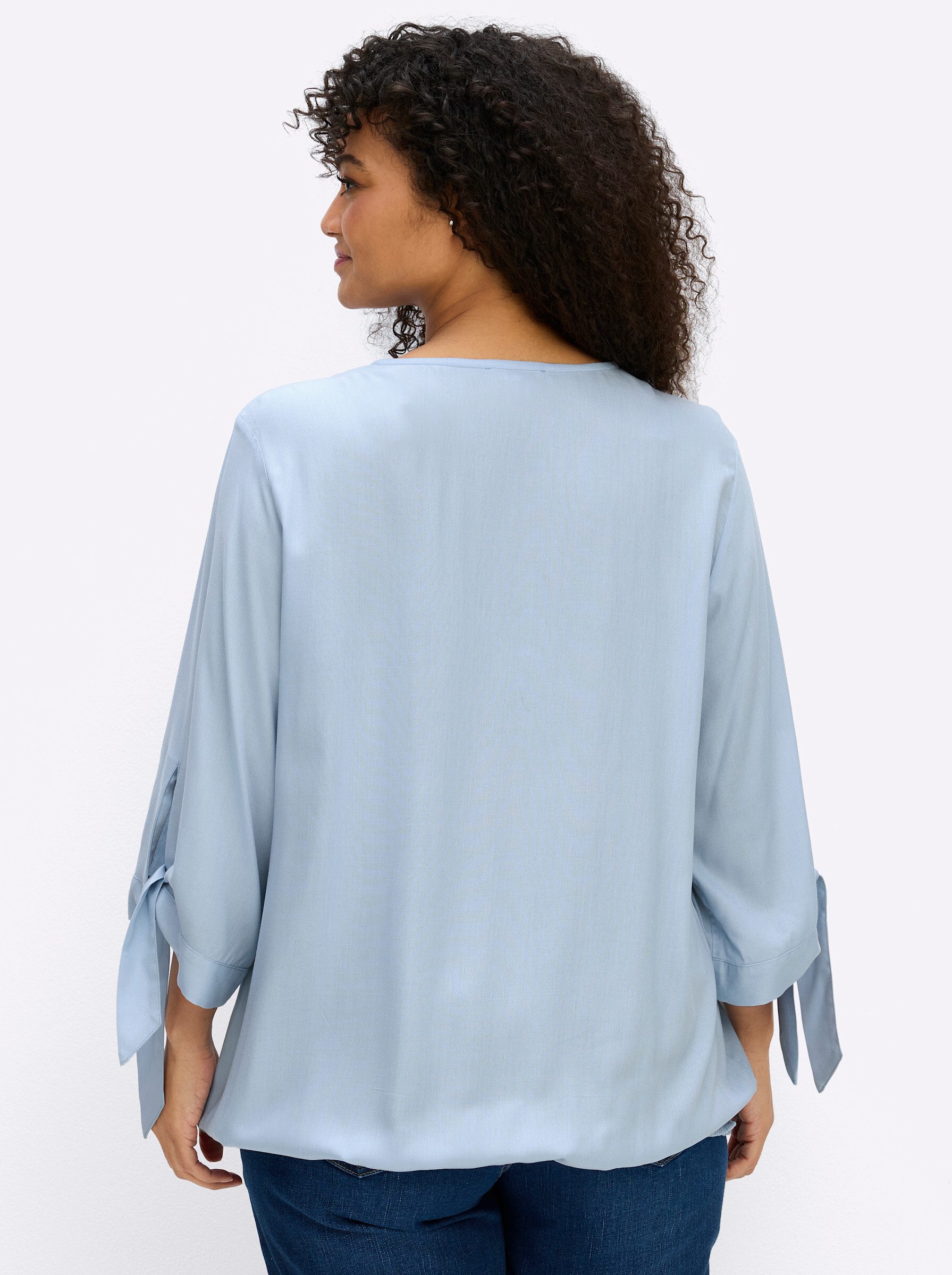 Sheego Klassische Bluse Tunika 3/4-Arm günstig online kaufen