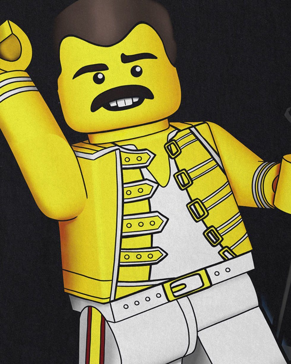 style3 T-Shirt I want to brick free freddie rock you baustein mercury