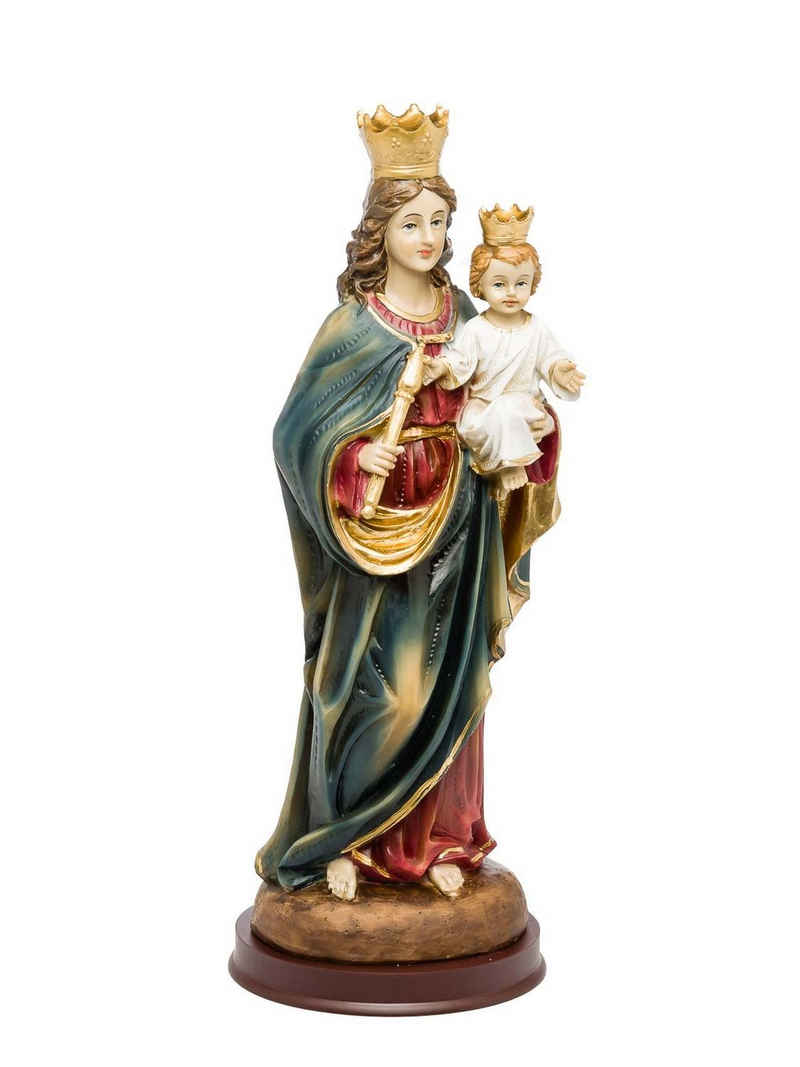 Aubaho Dekofigur Heiligenfigur Maria mit Jesus Kind 31cm Skulptur Statue Figur Madonna