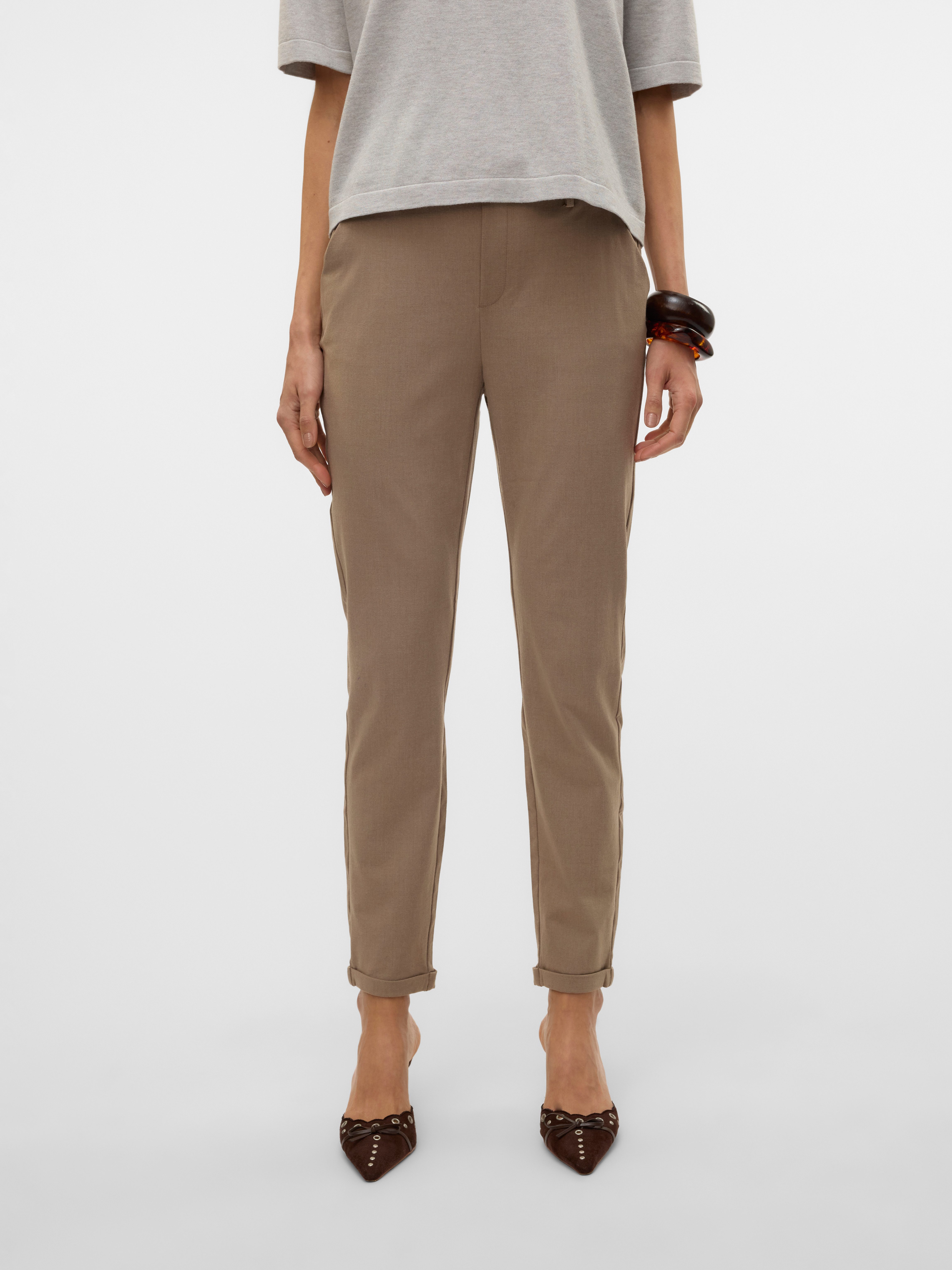 VERO MODA VMCLAIR MW Straight Pant NOOS – Damen Hose, Dänische Marke
