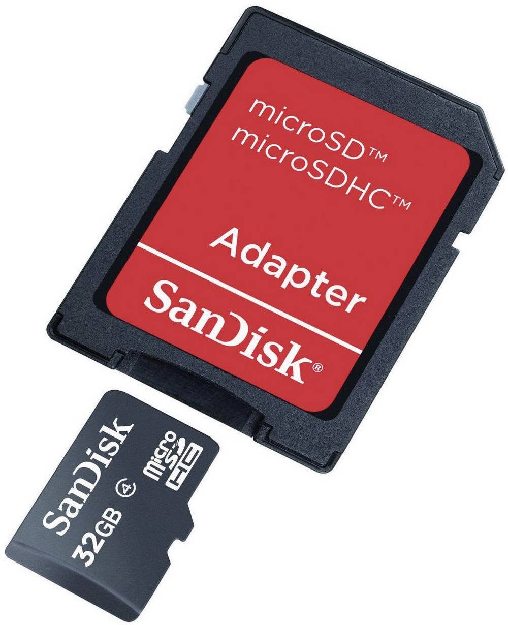 Sandisk »SanDisk microSDHCKarte 32 GB Class 4 inkl. SDAdapter Foto