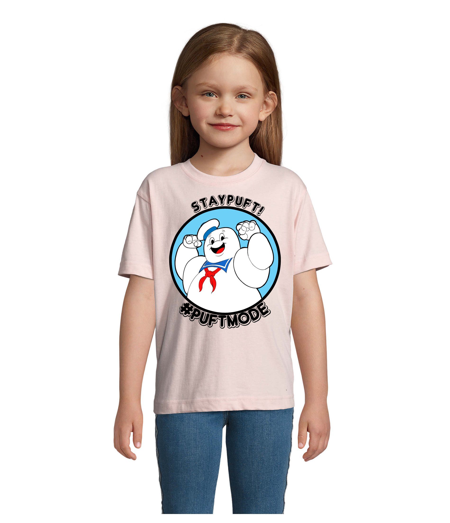 Blondie & Brownie T-Shirt Kinder Marshmallowman Ghostbusters Slimer Geisterjäger Rosa