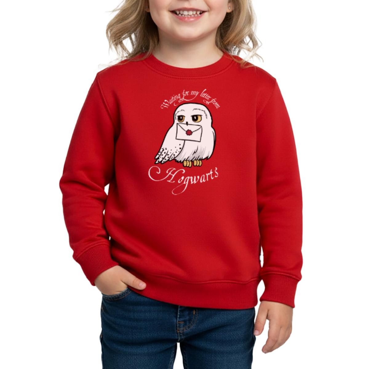 Spreadshirt Sweatshirt Harry Potter Hedwig Brief Kinder Premium Pullover (1-tlg)