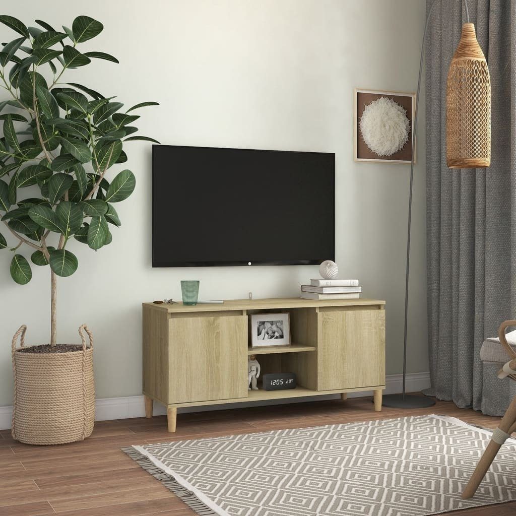 vidaXL TV-Board in Sonoma-Eiche (LxBxH: 103,5x35x50 cm)
