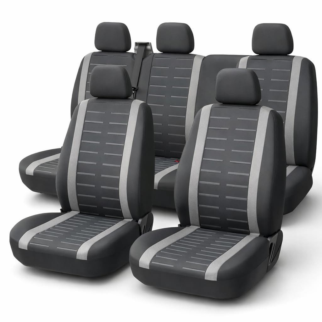 autogadget® Autositzbezug 4er Autositzbezüge - Sitzbezüge - Vorder- & Rücksitze - Autozubehör, Packung, 1-tlg., Dicke Polsterung / Universal