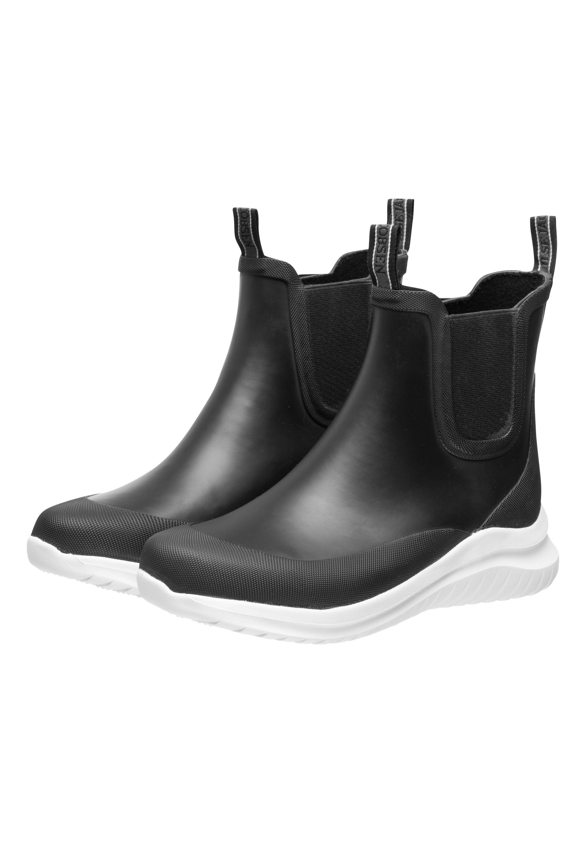 Ilse Jacobsen RUB03C Chelseaboots Naturkautschuk,wetterfest,wasserdicht,nachhaltig, PVC Frei schwarz