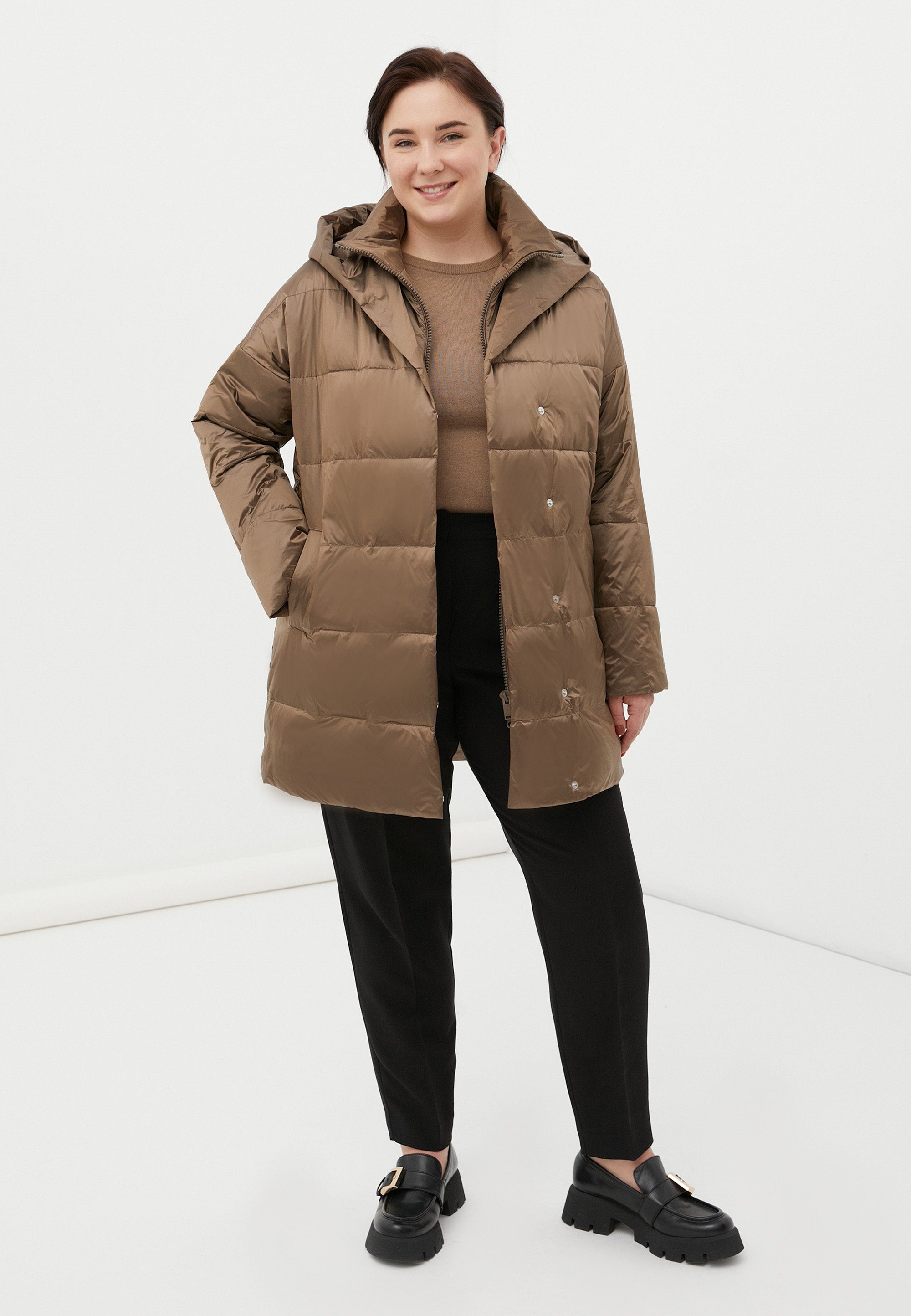 Finn Flare Steppjacke Hypoallergen mit kuscheliger Kapuze