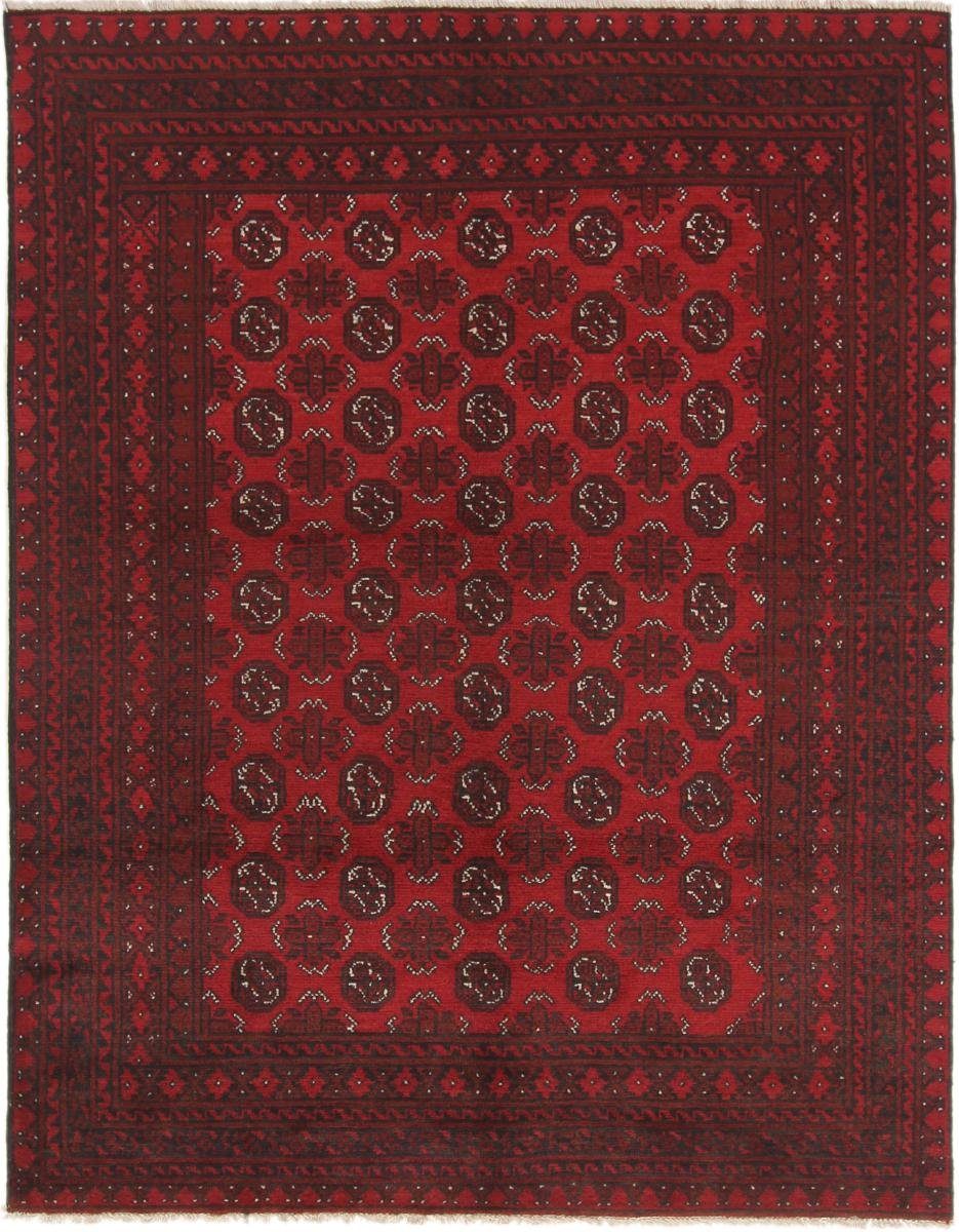 Orientteppich Afghan Akhche 144x189 Handgeknüpfter Orientteppich, Nain Trading, rechteckig, Höhe: 6 mm