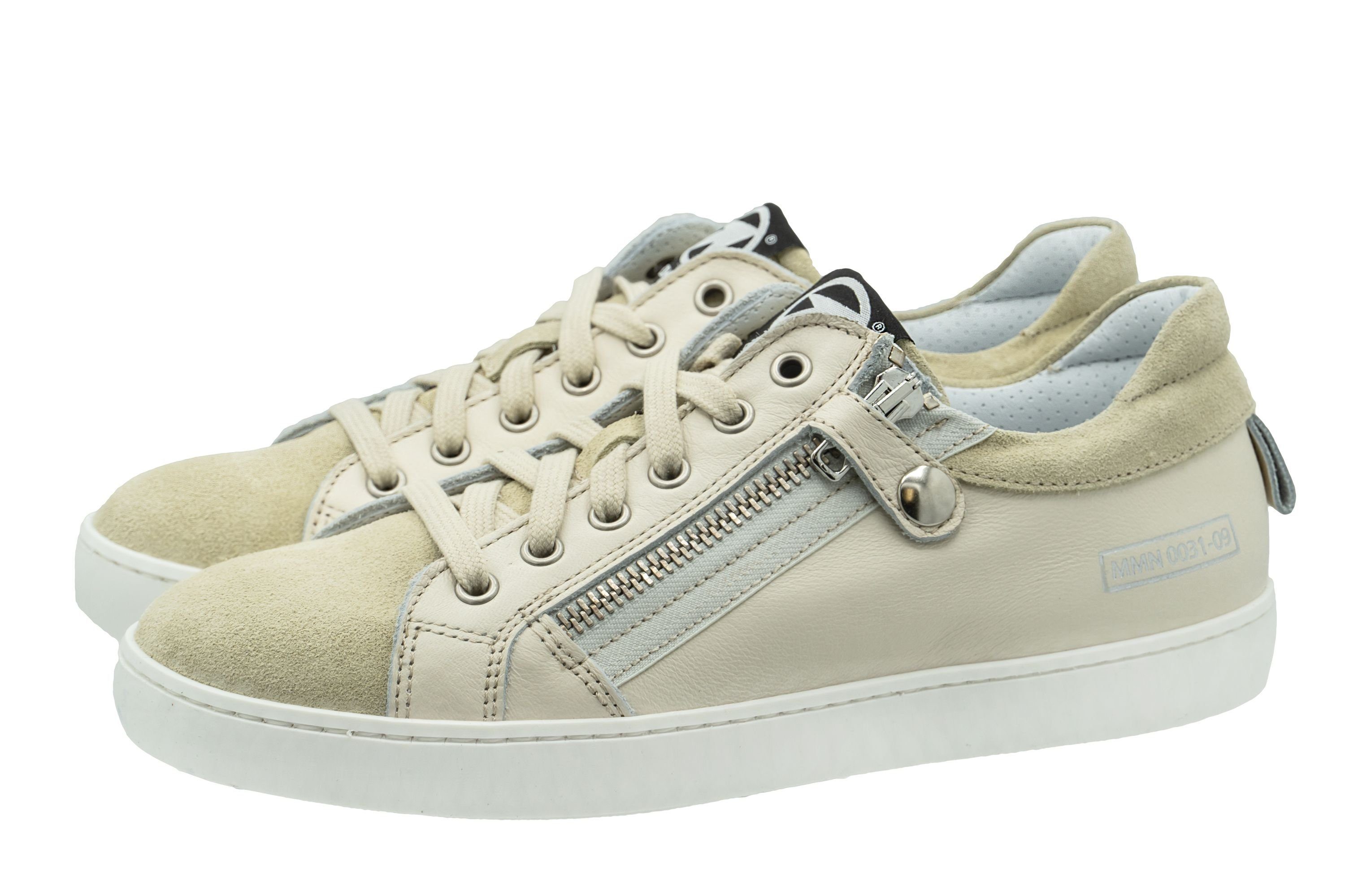 Momino Momino Sneaker 2964 Schuhe low top Leder creme beige Sneaker