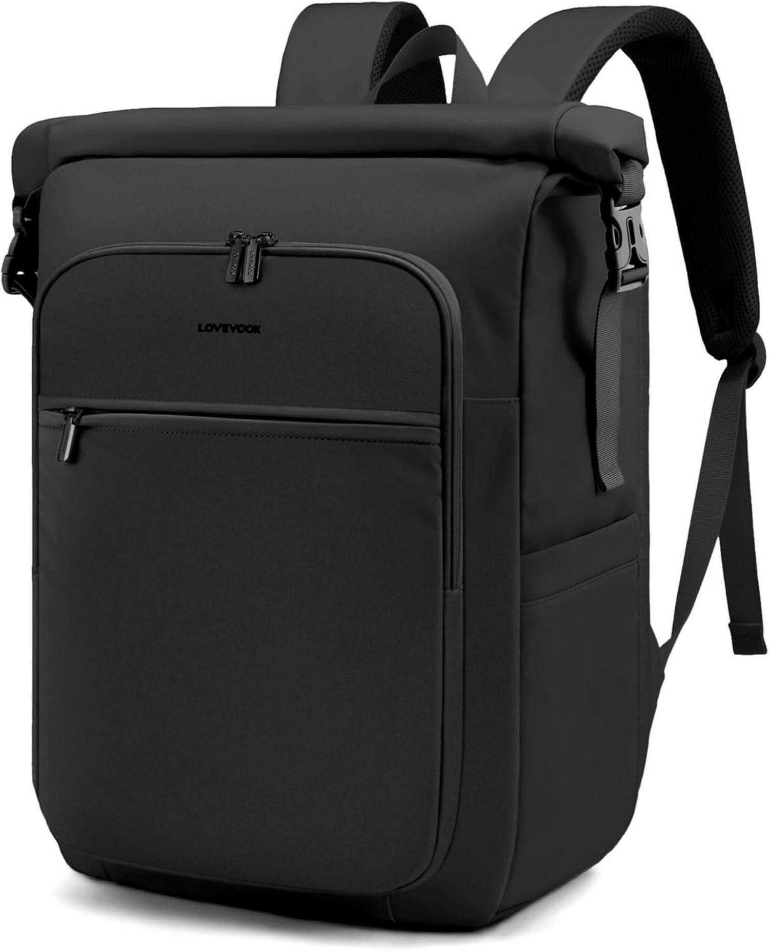 Laptoprucksack Rolltop Rucksack Damen Herren Wasserdicht 15,6 Zoll Laptop Backpack