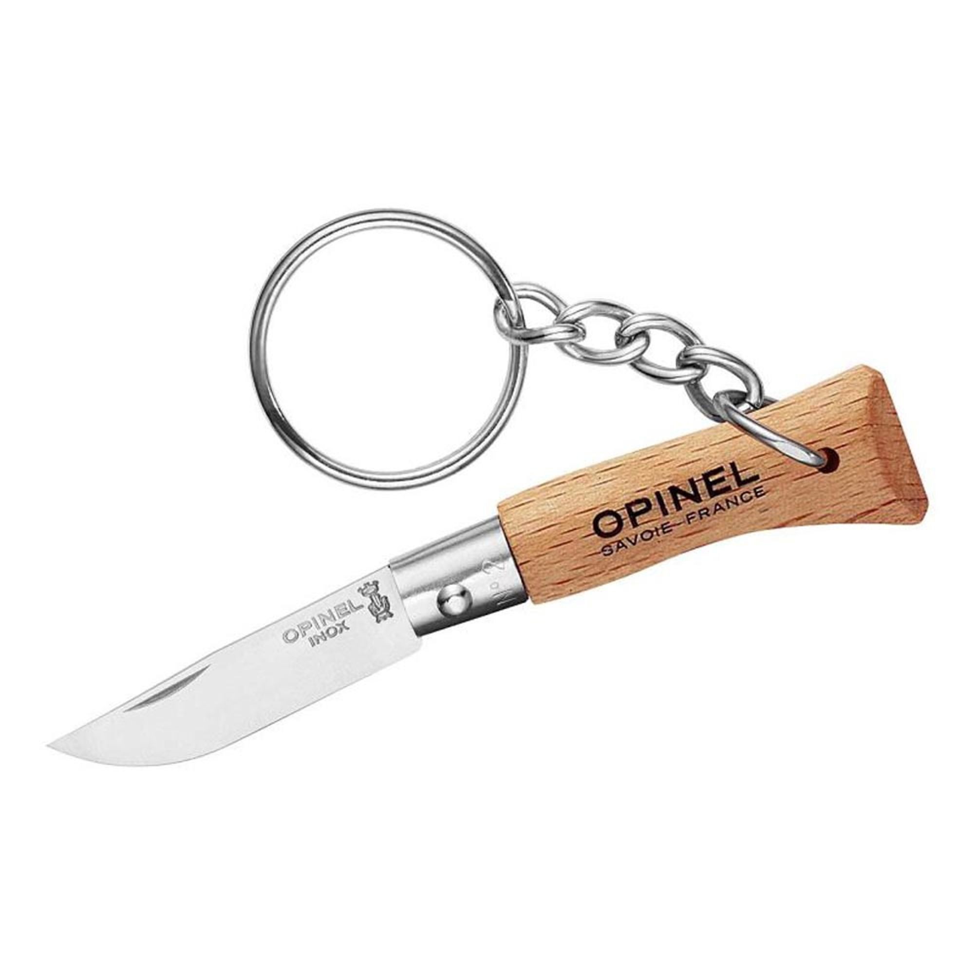 Taschenmesser Opinel Mini-Messer, Größe 2, rostfrei, mit Anhänger