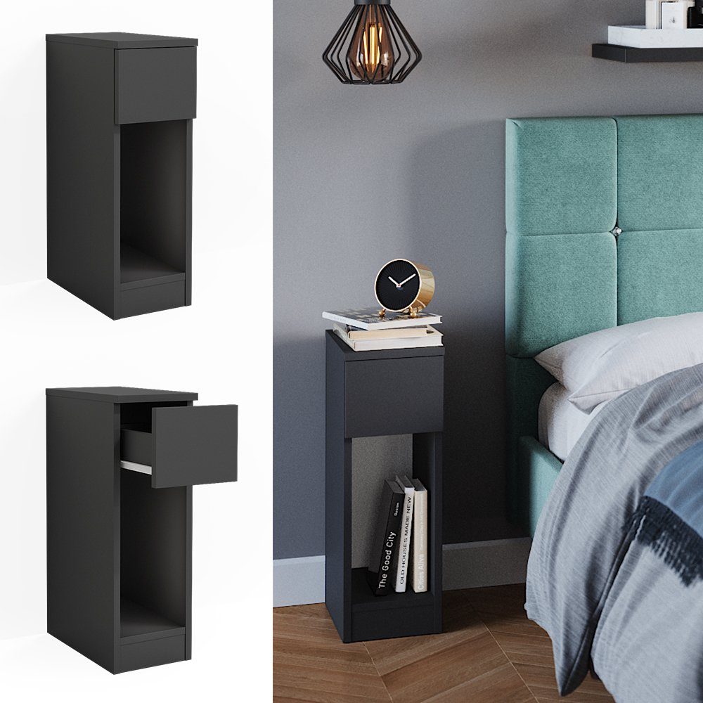 Vicco Nachtschrank Enton, Schwarz, 20 x günstig online kaufen